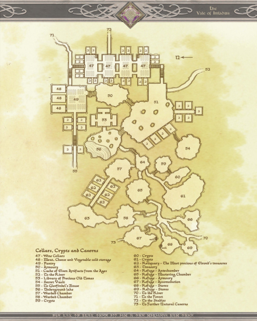 Mapa subterráneo de Rivendel
