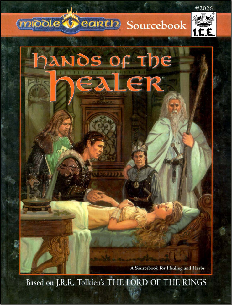 Reseña de Hands of the Healer, 1997, de ICE para MERP y RoleMaster, un suplemento único que no ha envejecido nada en 20 años